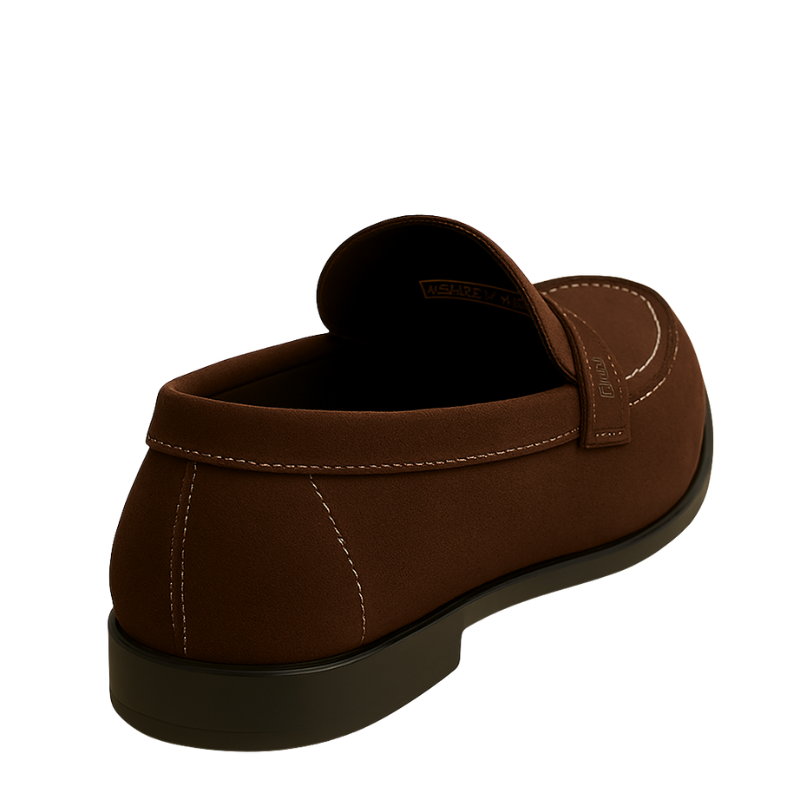 Italian Suede Penny Loafer for Mens
