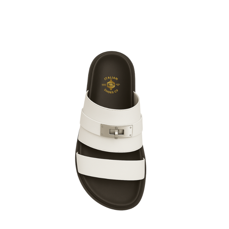 Ivory Edge Slipper – Multi-Strap Comfort Edition