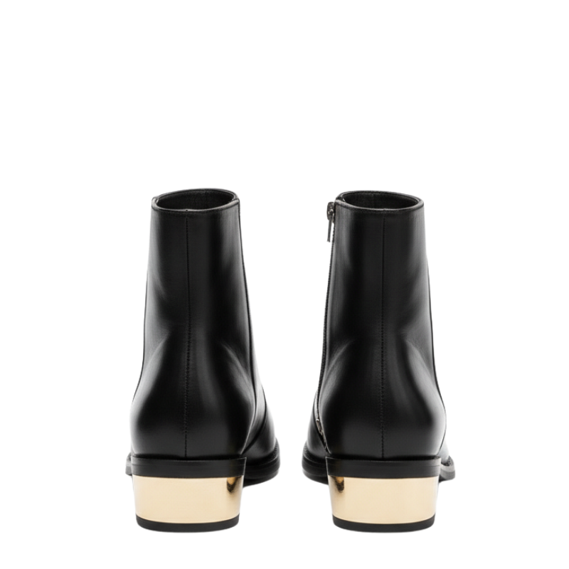 Royal Crest Golden-Toe Ankle Boots