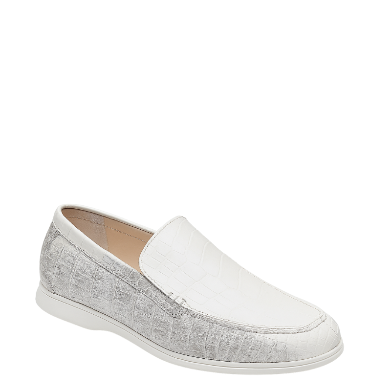 Croc Print Venetian Loafer