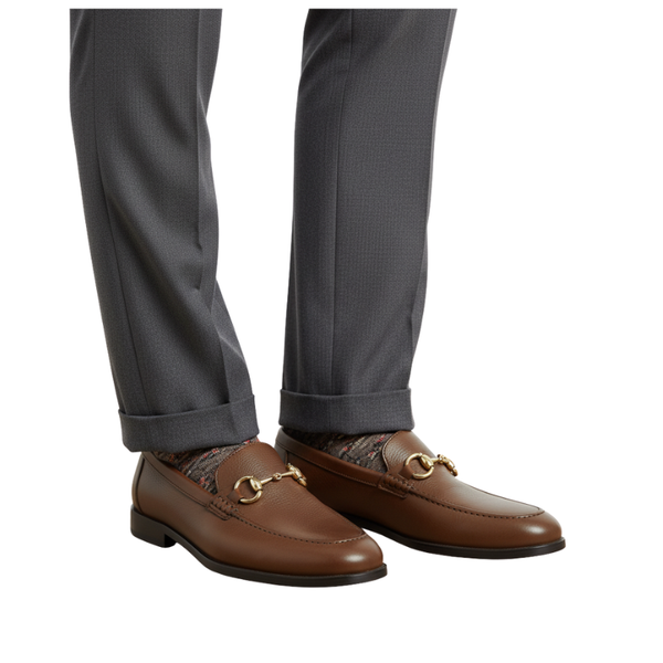 Regal Mocha Horsebit Signature Loafers