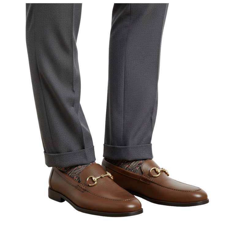 Regal Mocha Horsebit Signature Loafers