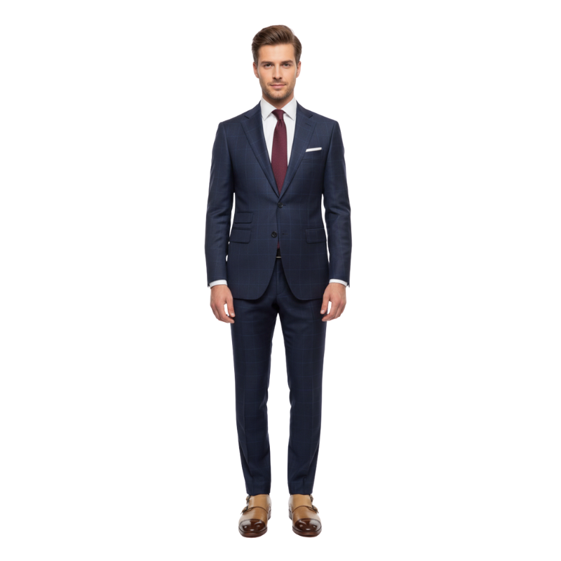 Classic Dual Tone Double Monk Strap Shoes