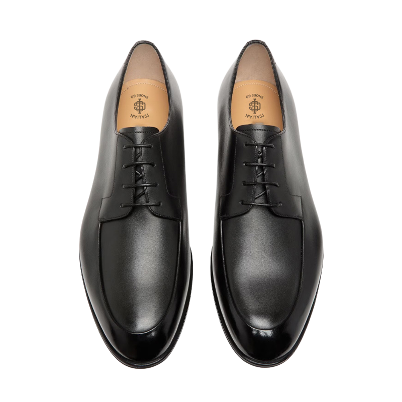 Men s Black Formal Lace Up Derby Shoe