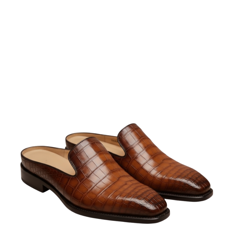Cavalier Croc Slip-On Mules