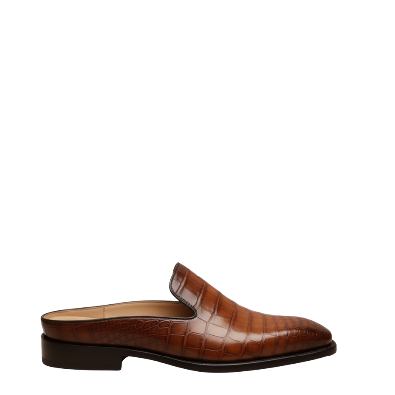 Cavalier Croc Slip-On Mules