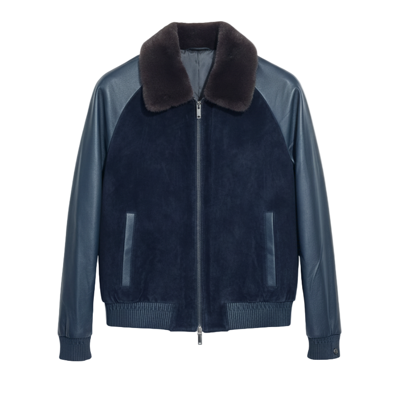Italian Aviator Suede-Leather Jacket