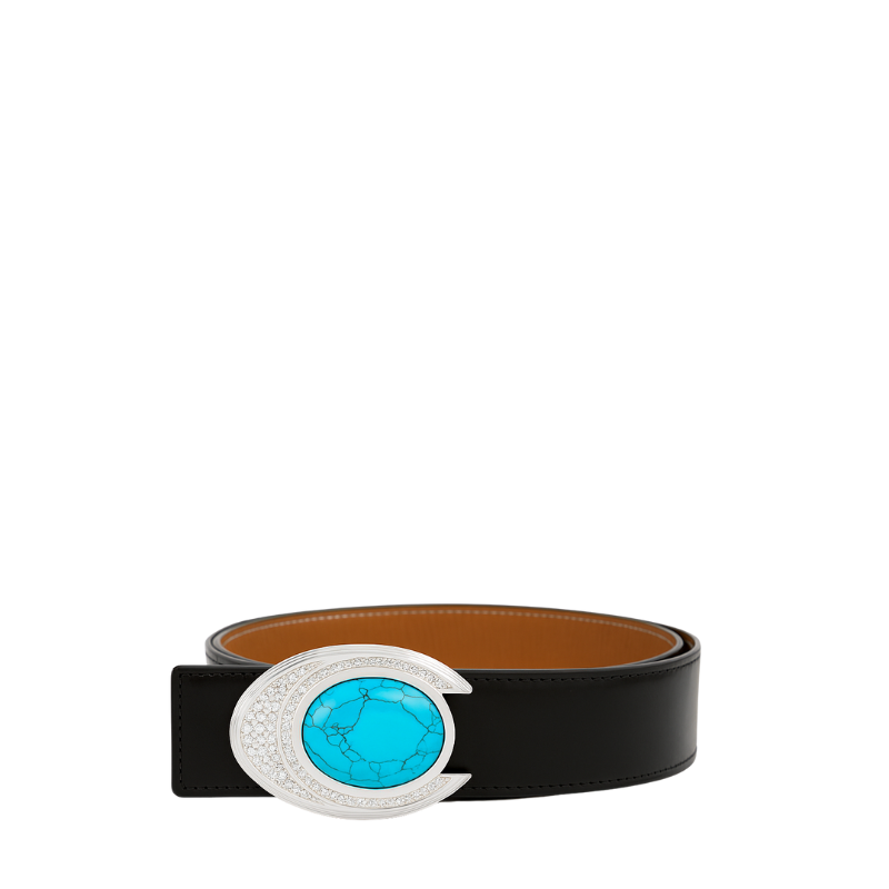 Ocean Gaze with Silver Diamond Regal Buckle