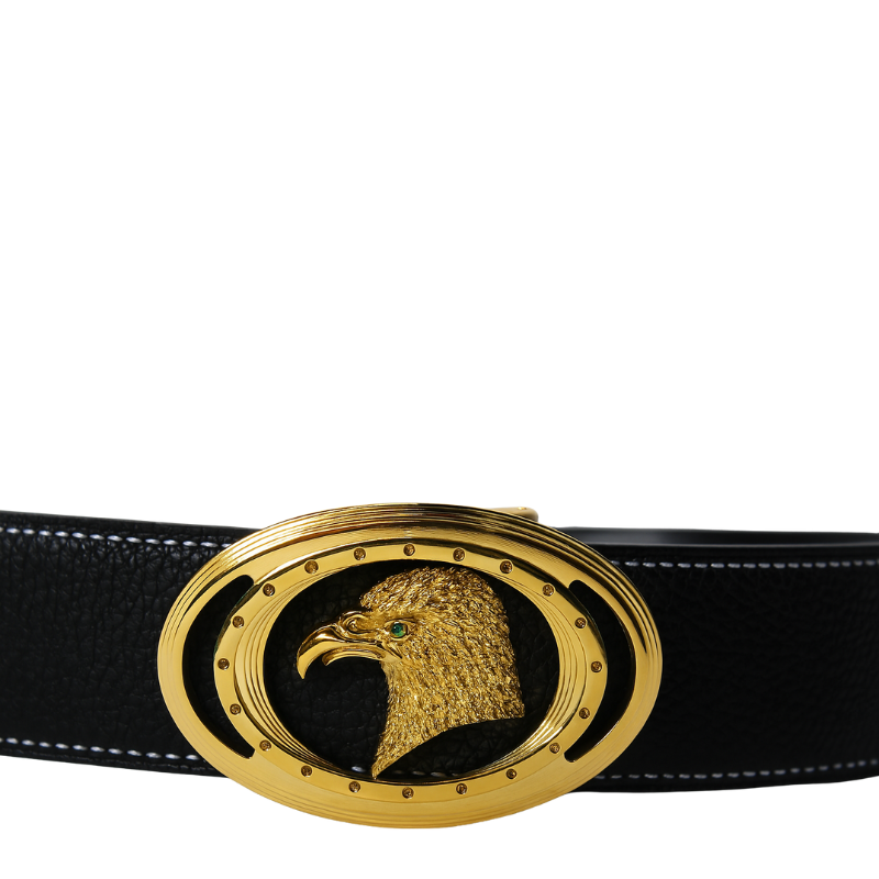 Golden Inbuilt Stone Horizon Whisperwind Head Buckle