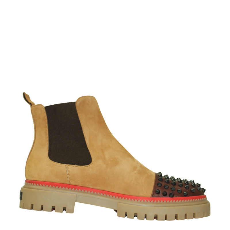 Italian Melon Spike Tan Chelsea Boot For Men