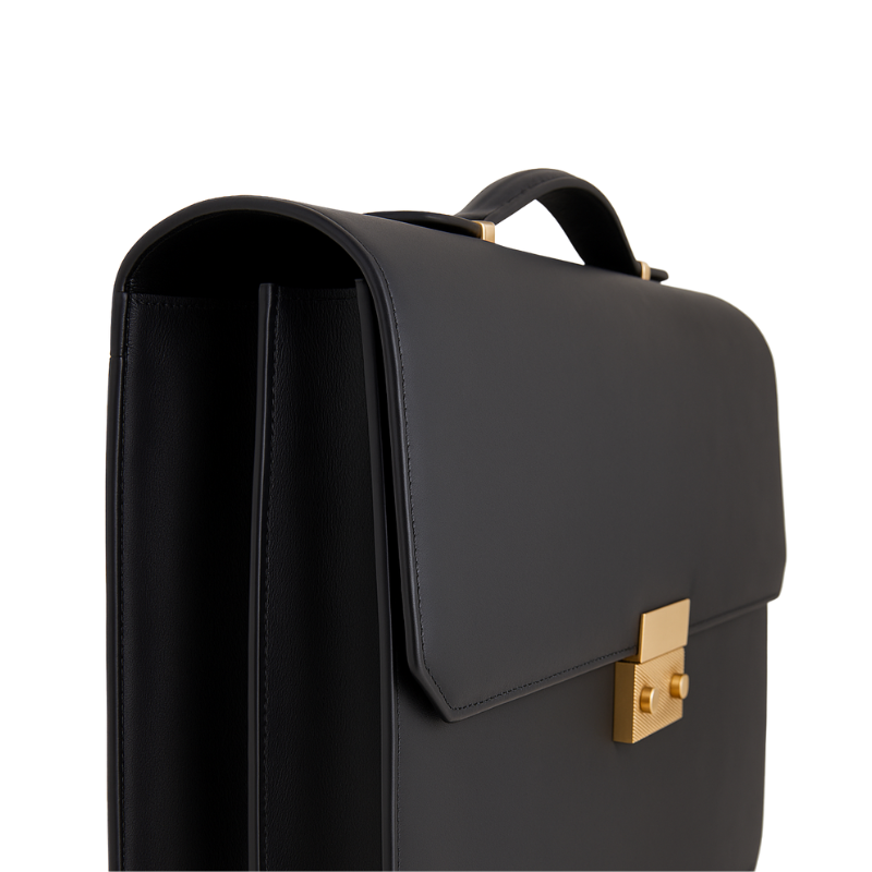 Men s Double Compartment Classy Tan Briefcase