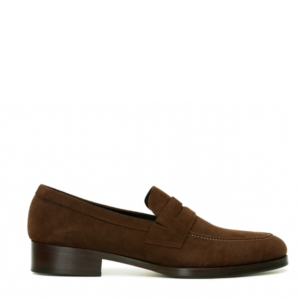 Men s Suede Slip On Penny Loafer