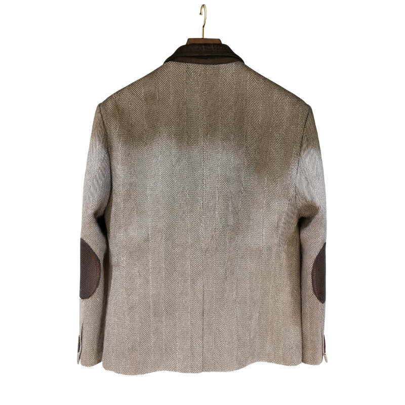 Men's Artisan Prime Solid Blazer With Elbow Patches