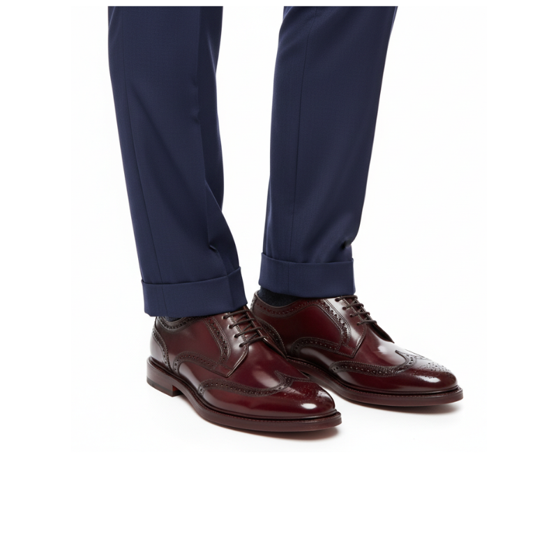 Royal Garnet Wingtip Oxfords