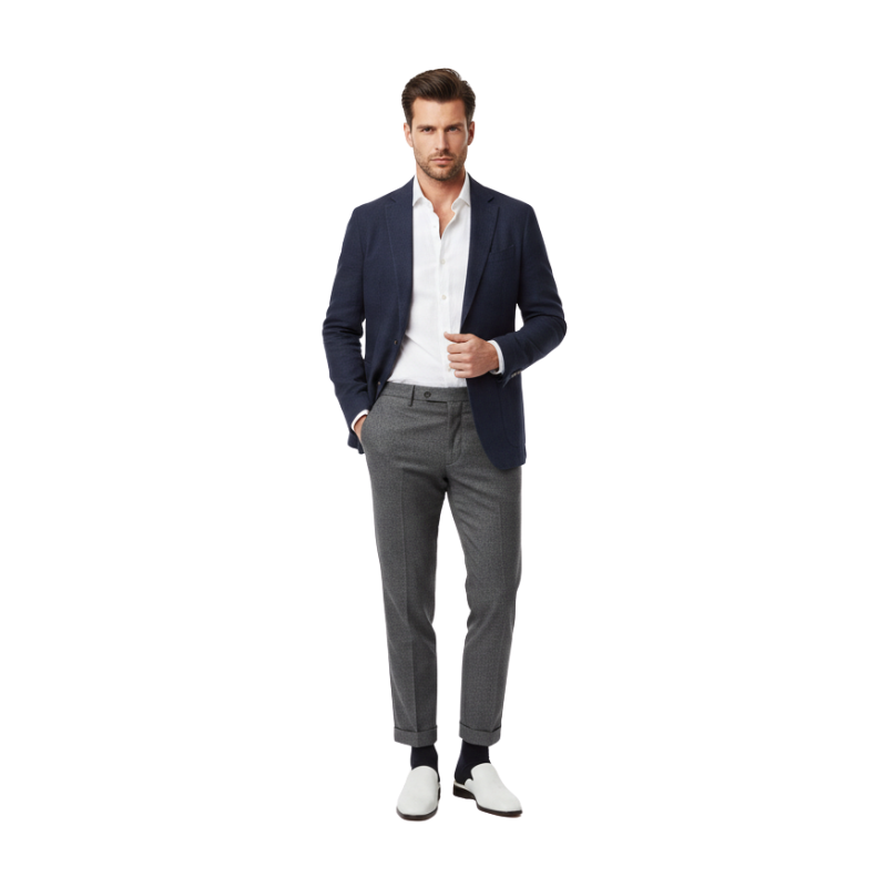 Imperial Frost Embossed Leather Mules