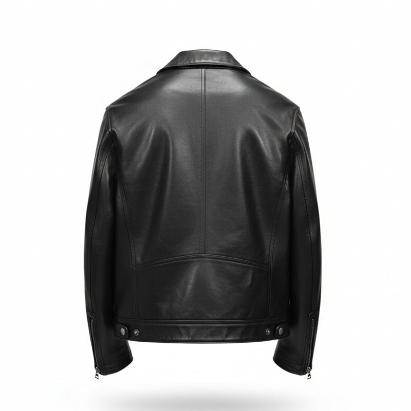Midnight Darktrail Leather Moto Jacket