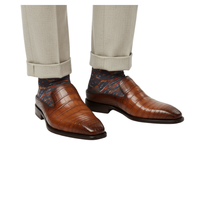 Cavalier Croc Slip-On Mules