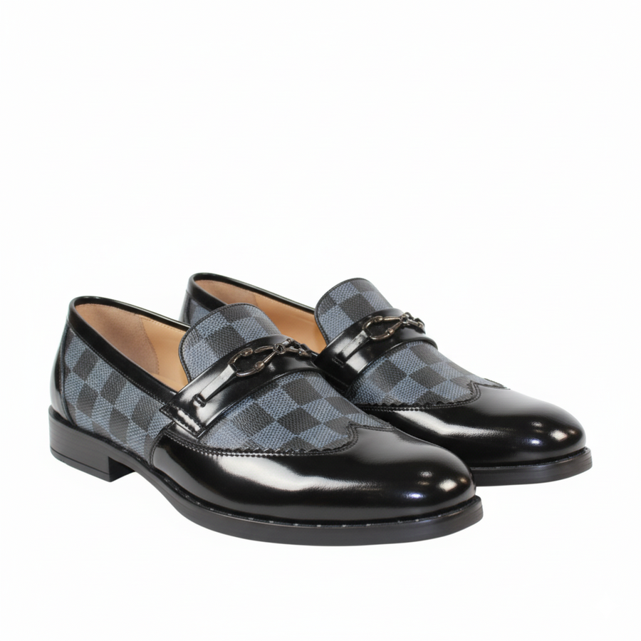 Luxury Dual textured Bit Loafers