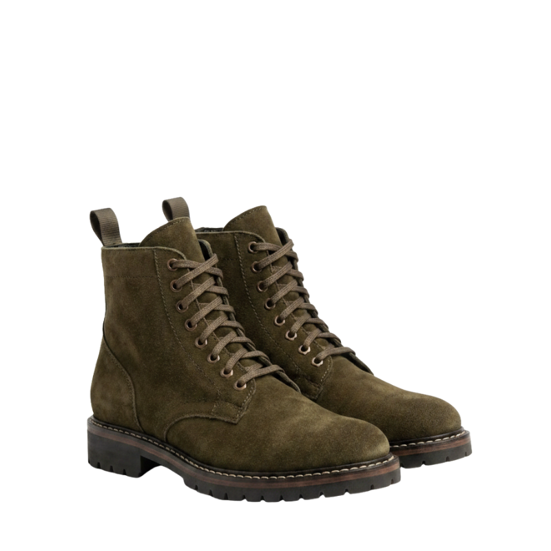 Urban Heritage Suede Combat Boots