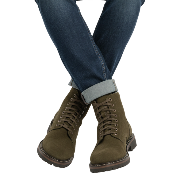 Urban Heritage Suede Combat Boots