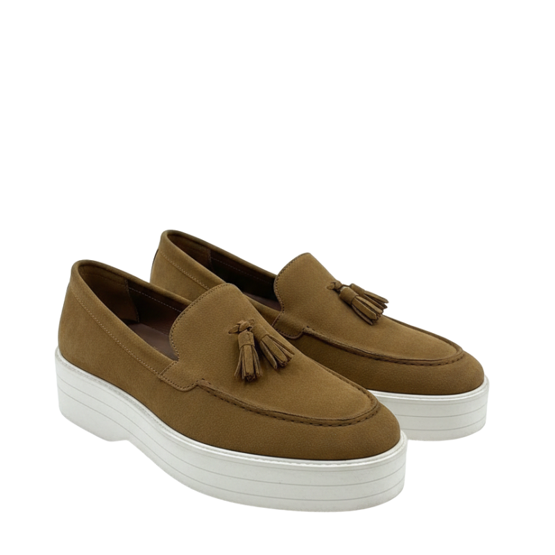 Classic Charm Tassel Accent Suede Loafers