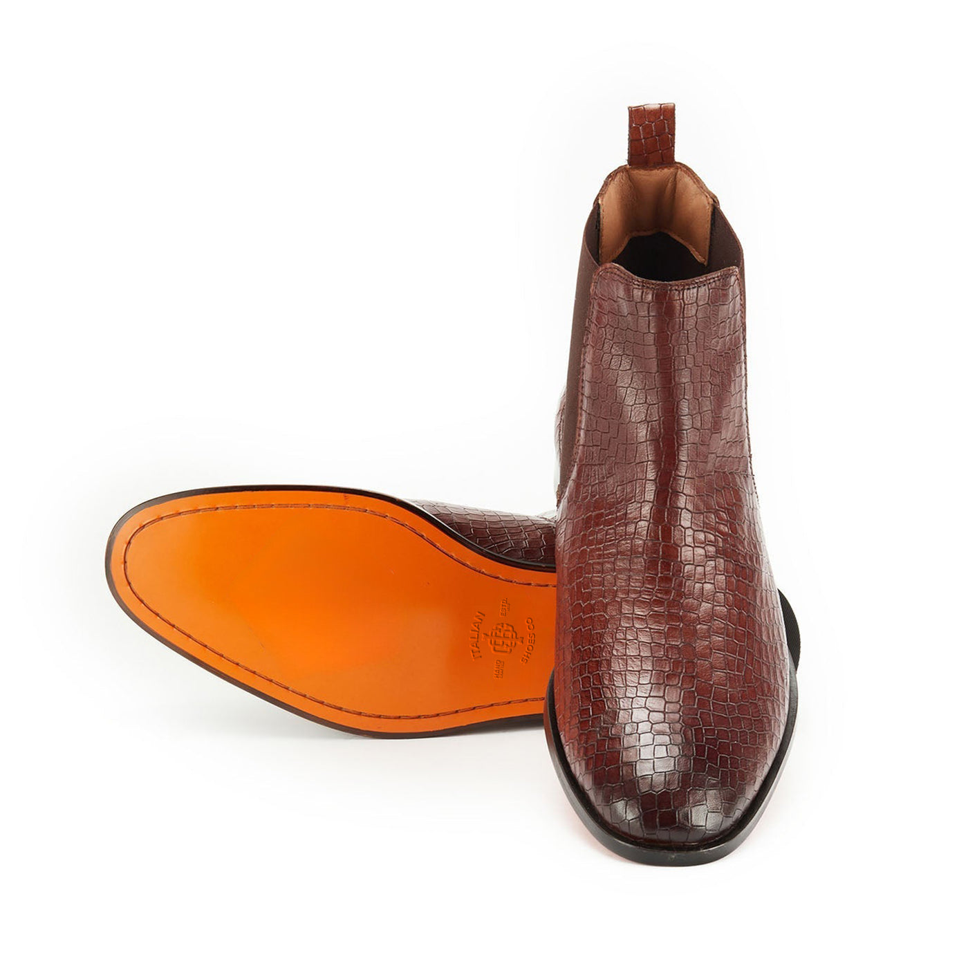 Brown Croco Boots