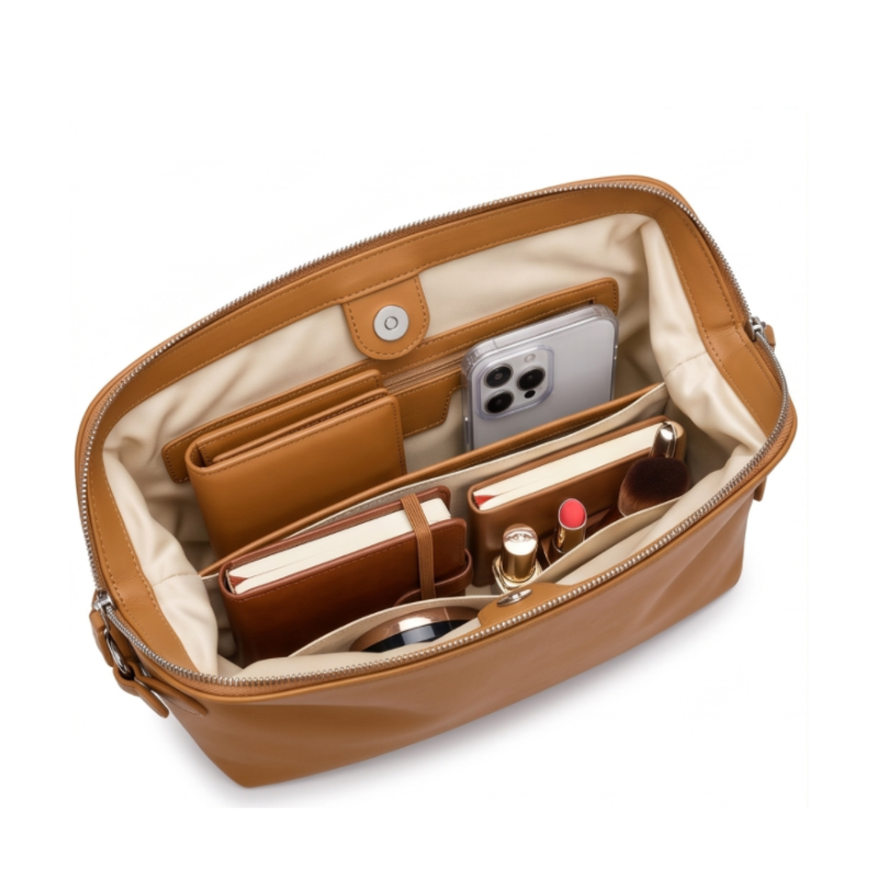 Valencia Curve Leather Luxury Handbag