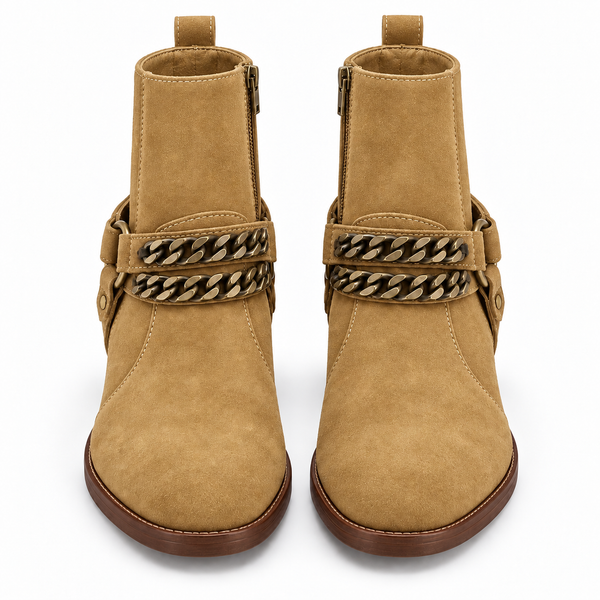 Valentino Chain-Accent Ankle Boots