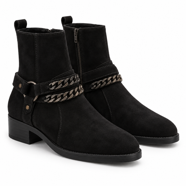 Valentino Chain-Accent Ankle Boots