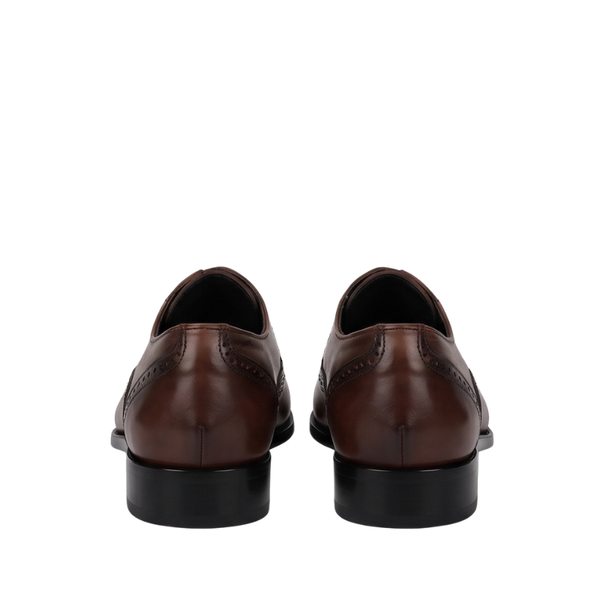 Valentino Croco Medallion Oxford Shoes