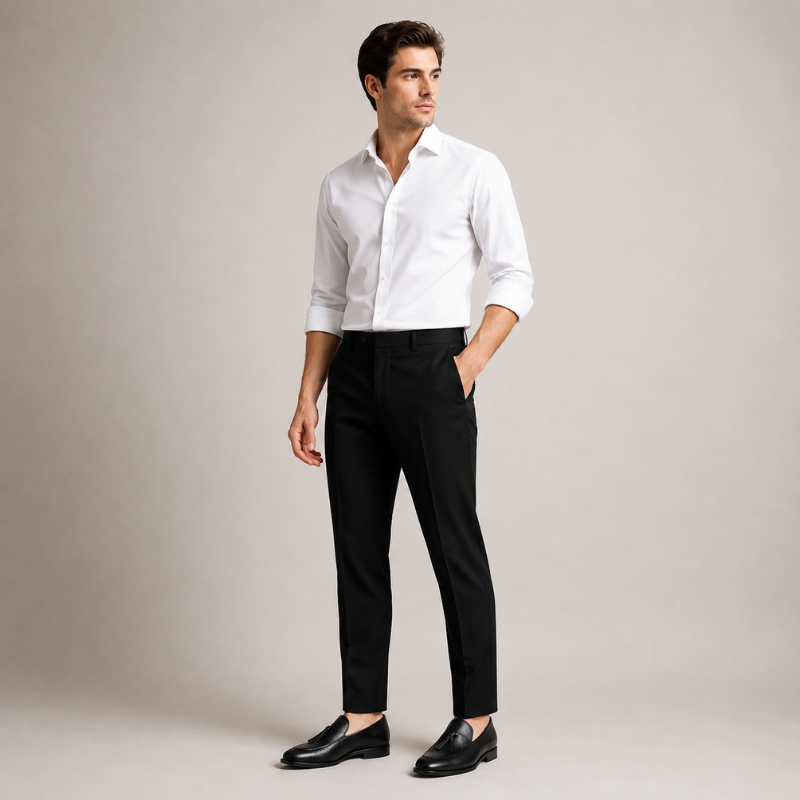 Valerio Textured Tassel Leather Loafer