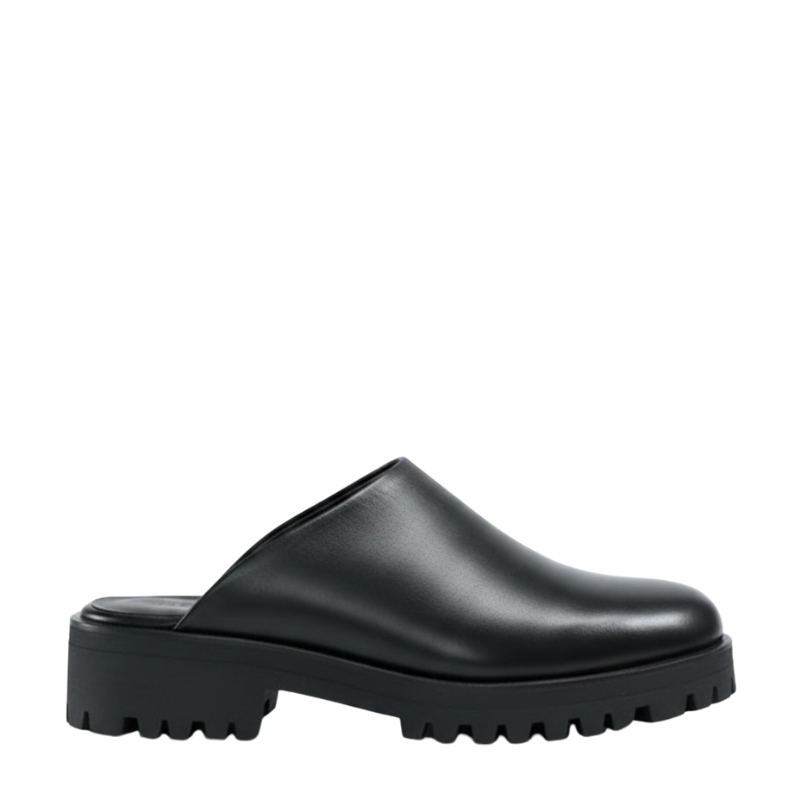 Valor Leather Rugged Slip‑Ons Luxe Mule