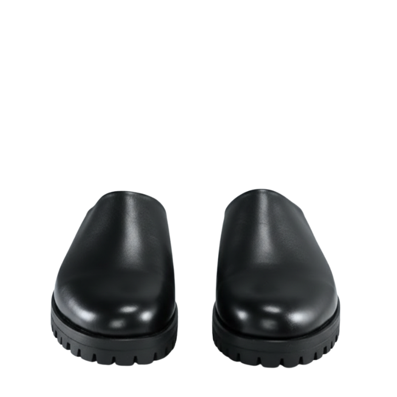 Valor Leather Rugged Slip‑Ons Luxe Mule