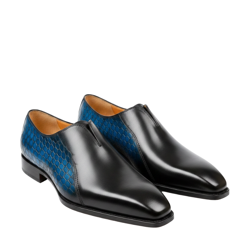 Velour Hex Midnight Sapphire Men’s Formal Shoes