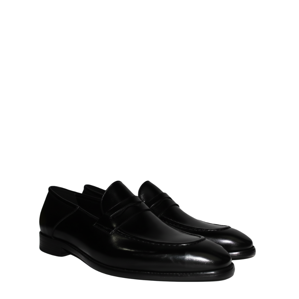 Luxe Loafers Black Croc Chain Loafers for Men | Titanium Elite – RNK Luxe main image 3