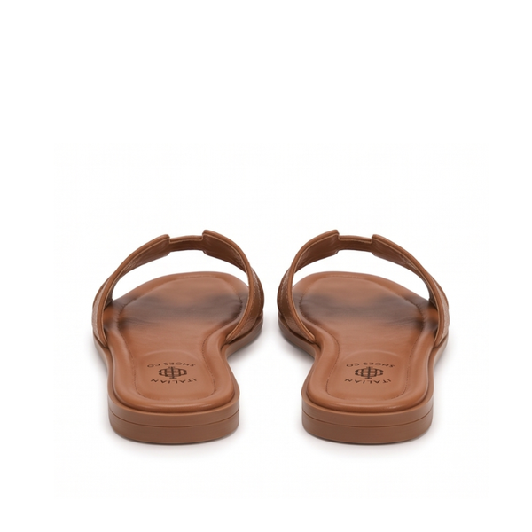 Verona H-Cut Leather Slide Sandals