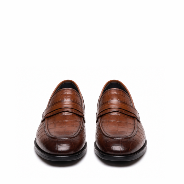 Vincent Croc Croc Penny Loafer