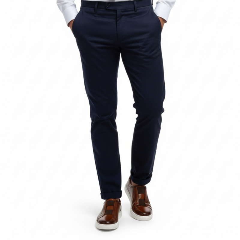 Vittorio Glide Double Stitch Men's Leather Slip-On Sneakers