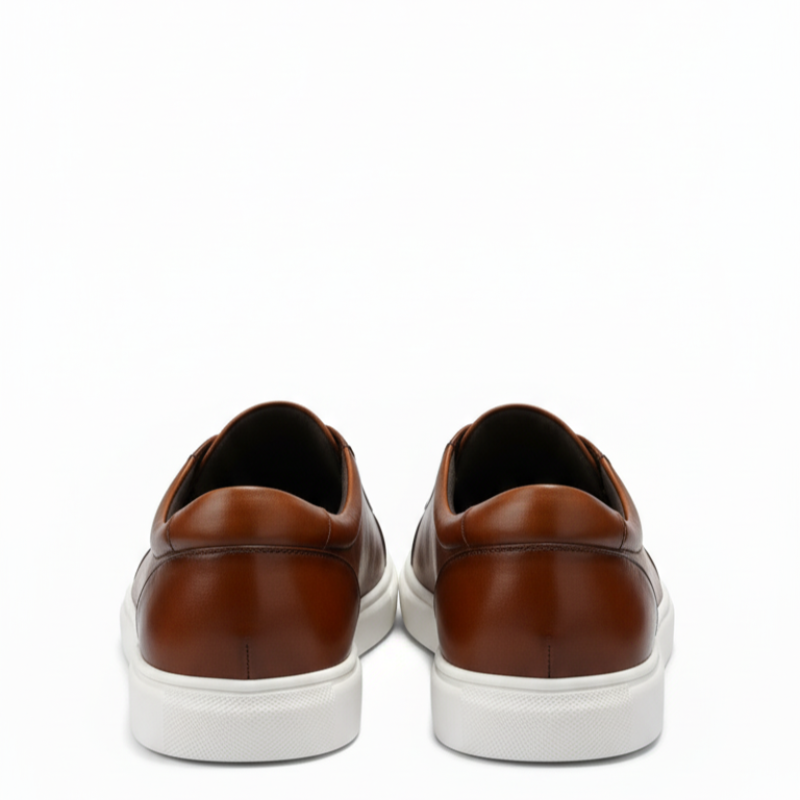 Vittorio Glide Double Stitch Men's Leather Slip-On Sneakers