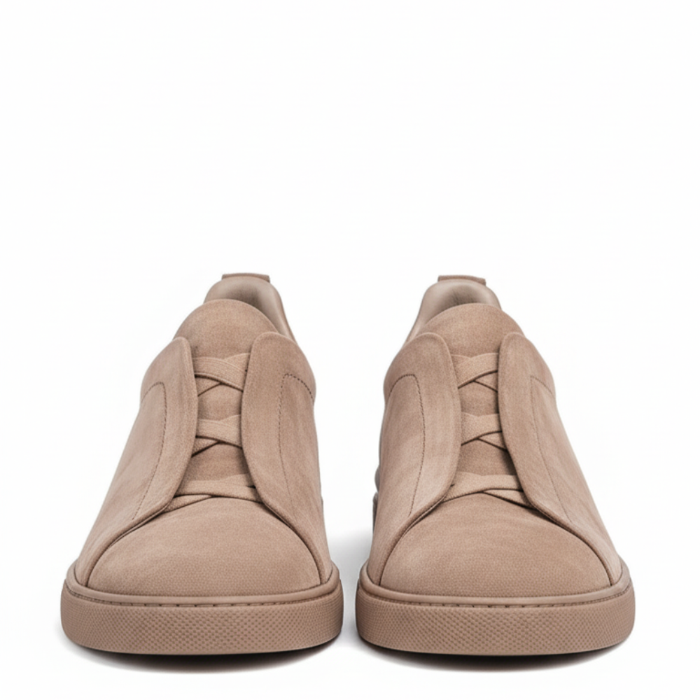 Vittorio Veil Tripple Stitch Suede Slip-On Sneakers