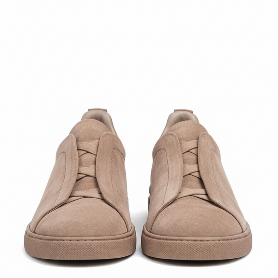 Vittorio Veil Tripple Stitch Suede Slip-On Sneakers