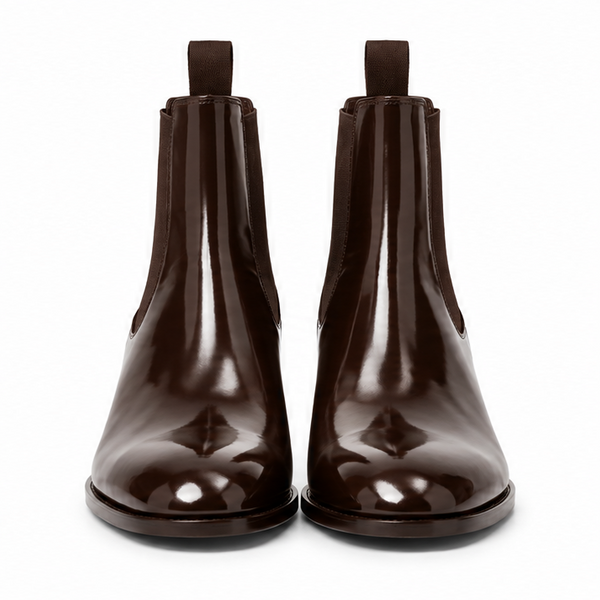 Webster Patent-Leather Chelsea Boots