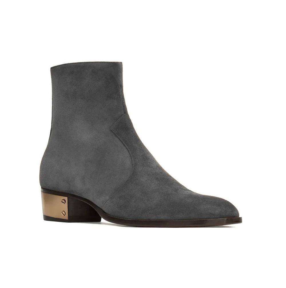 Grey Suede Ludhovic Boots