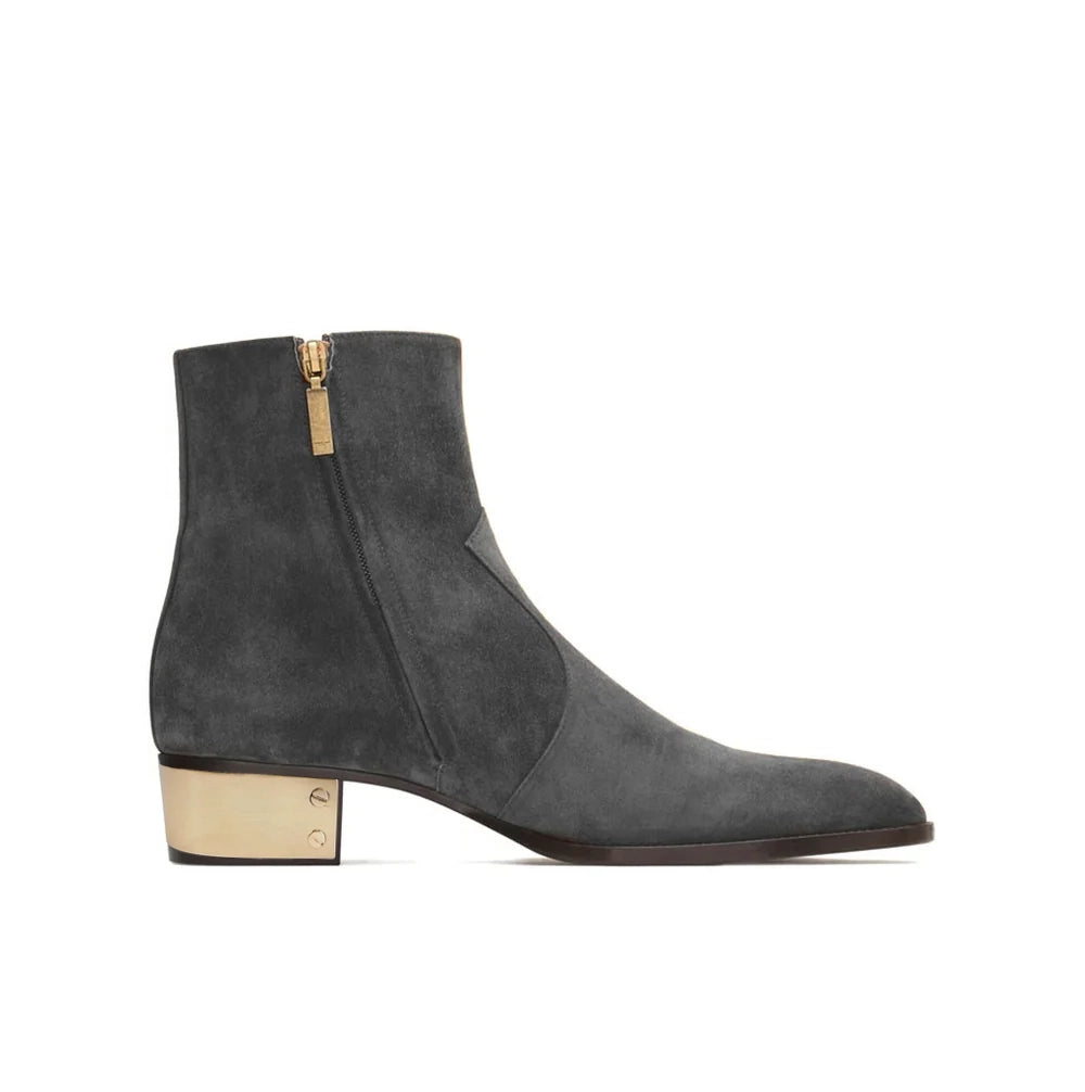 Grey Suede Ludhovic Boots