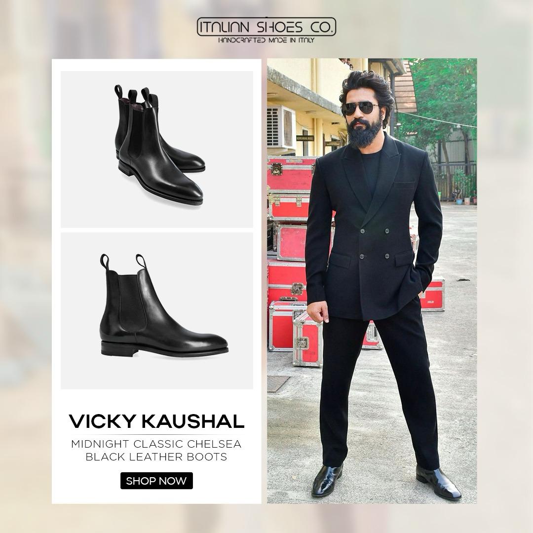 Chelsea Men's Leather Coal Boots