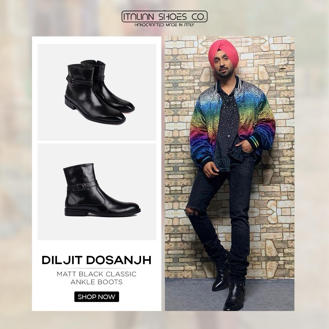 Dante Chelsea Black Leather Boots
