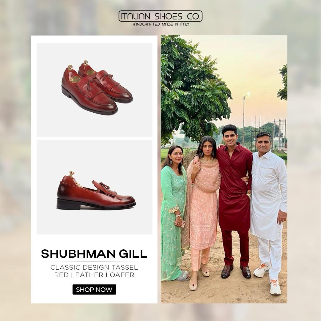 Classic Design Tassel Red Leather Loafer