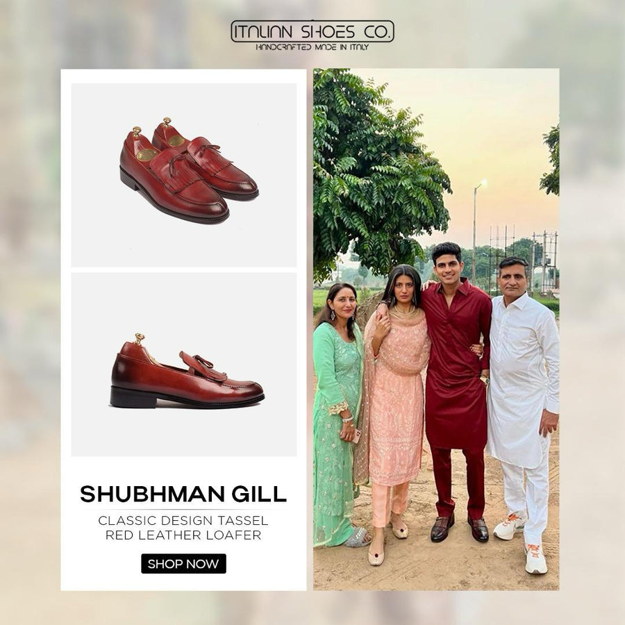 Classic Design Tassel Red Leather Loafer
