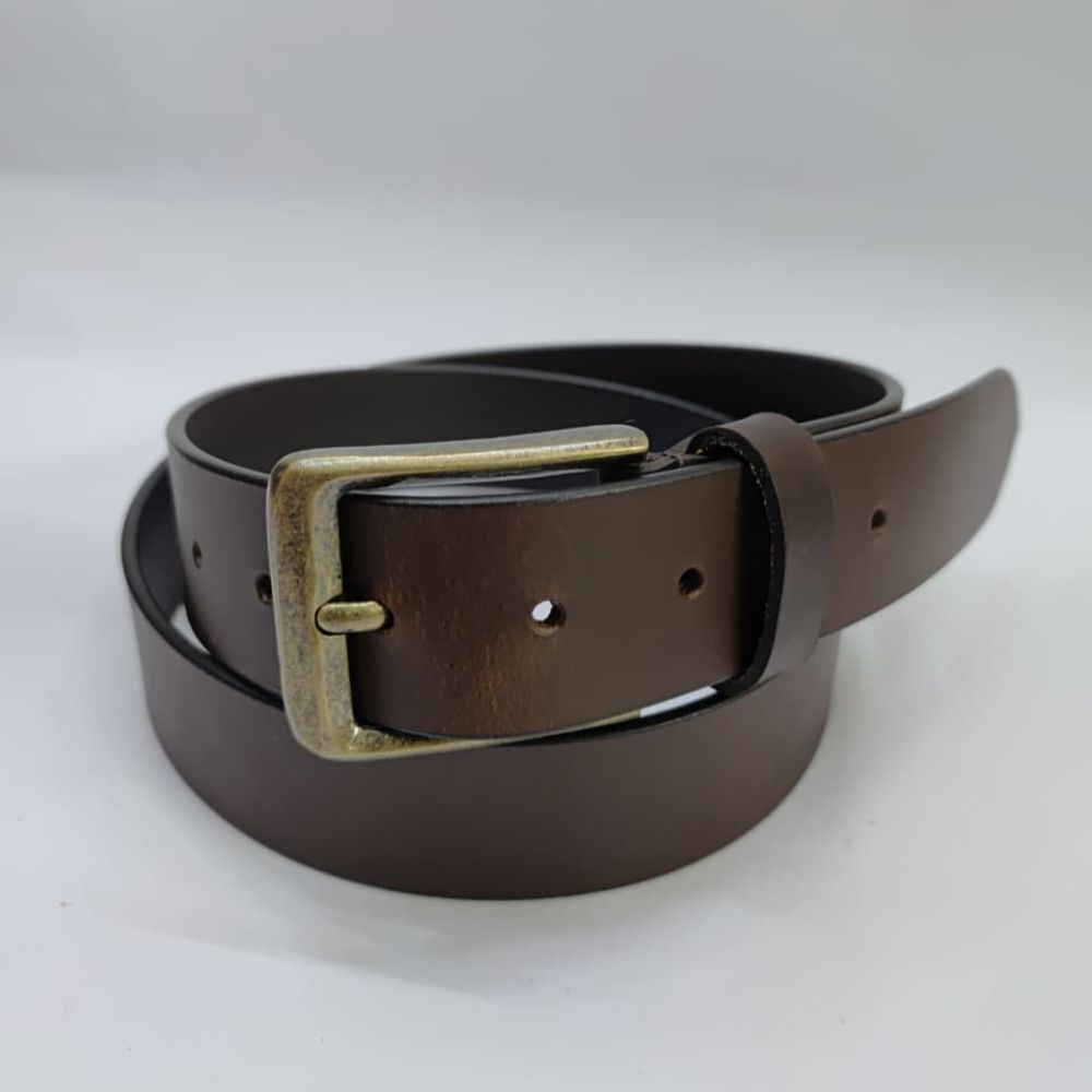 Brass Haven Smooth Grain Leather Belt