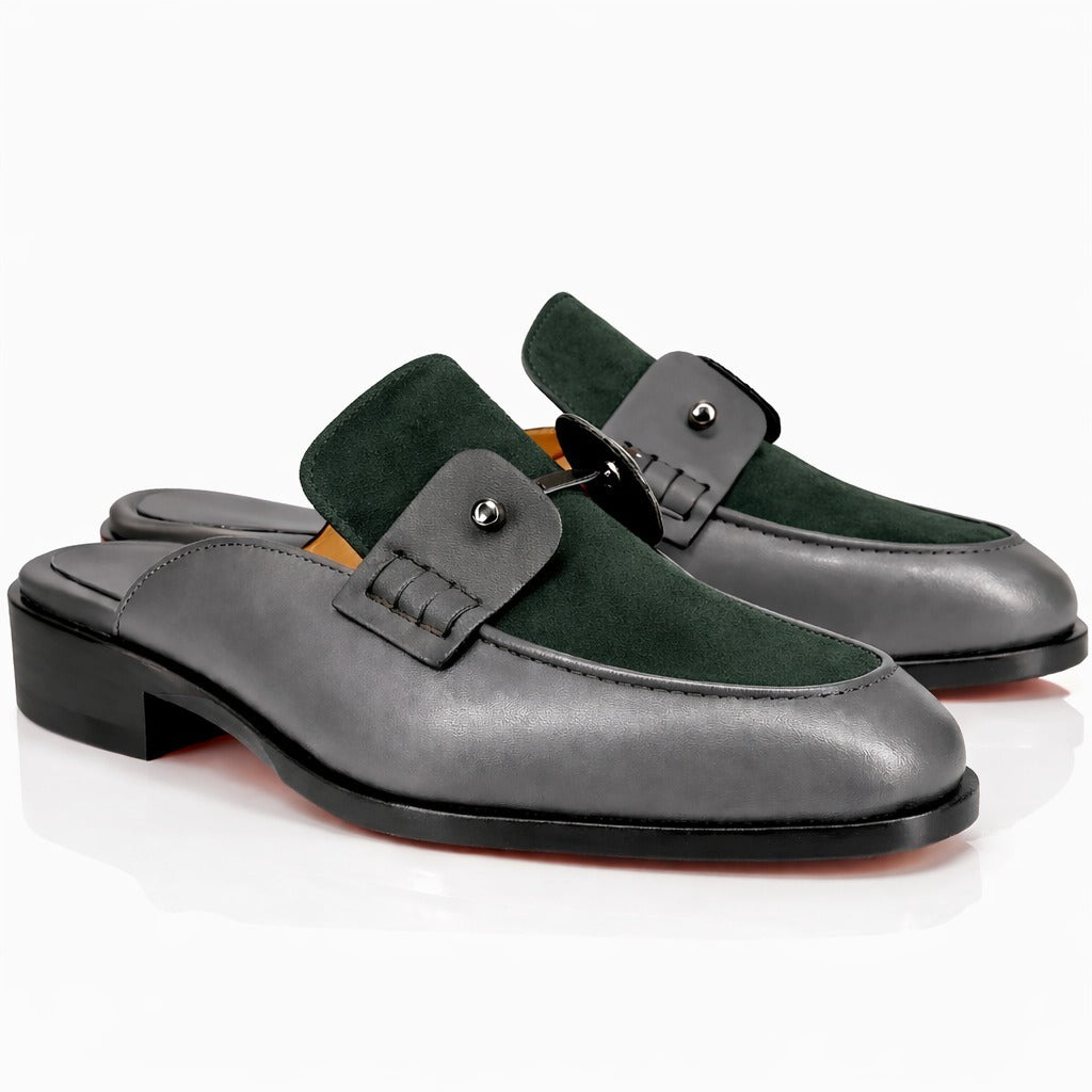 Men’s Designer Leather Slip-On Mules